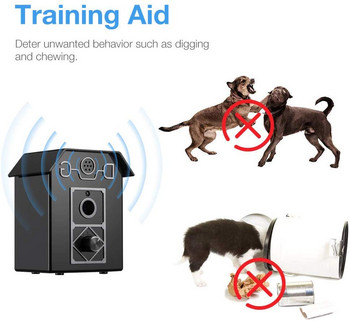 Контрол на кучешкия лай Обхват 50 FT Устройство за спиране на лаенето Ултразвуково устройство против лай Безопасно за всички кучета Използване на закрито и на открито Dog Trai