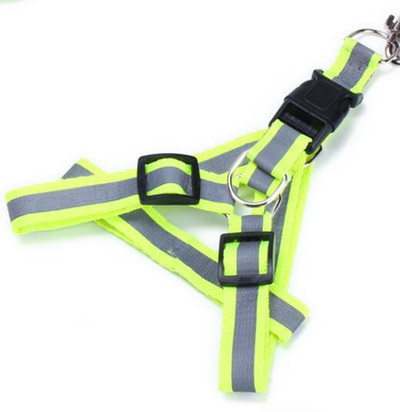 Width Reflective Strap Σετ λουριών και λουριών σκύλου Round Wave Nylon Leashes γιλέκο για μικρομεσαίους σκύλους Chihuahua Pet Shop
