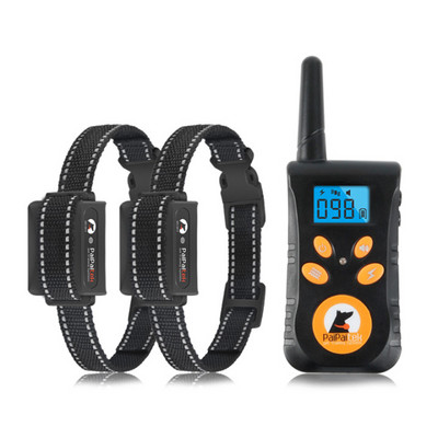 Guler de dresaj de câini cu vibrații Guler de dresaj pentru câini cu telecomandă 800 de metri, zgarda reîncărcabilă impermeabilă, afișaj LED pentru câini de toate dimensiunile