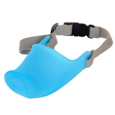 HOOPET Boturi pentru câine de porc drăguț, respirabil, din silicon, botniță anti-mușcătură pentru câini, mască pentru gură, reglabilă pentru câini de talie mică