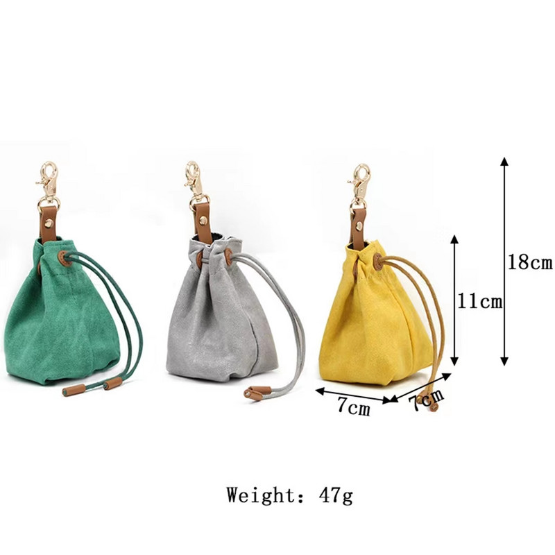 Suport portabil pentru geantă pentru câini pentru animale de companie Căruță de mers pe jos Tratamente pentru antrenament în aer liber Geantă de gustare pentru cățeluș Husă cu șnur pentru mâini libere