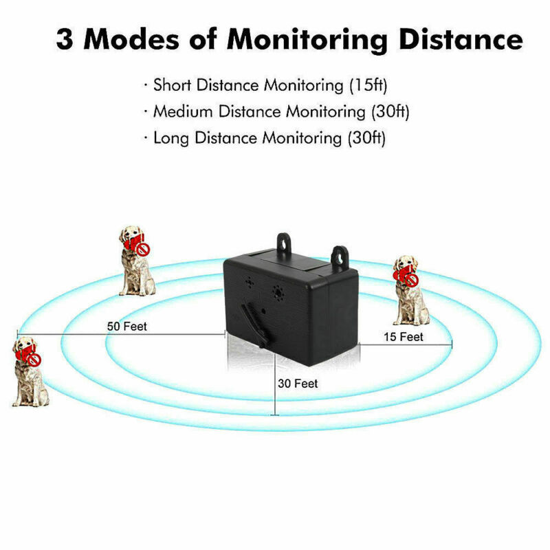 Pet Dog Ultragarsinis nuo lojimo prietaisas, 2020 m. Naujas mados juodas garsinis duslintuvo įrankiai Pet Dog Home Lauke