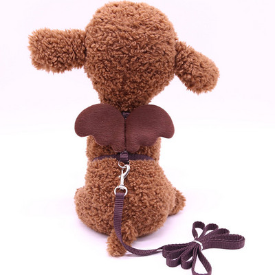 Harnaș pentru câini mici, 10 culori, lesă din nailon, frumusețe pentru cățeluș cu aripă de înger, ham rezistent la evadare pentru pisici, iepure, chihuahua pug