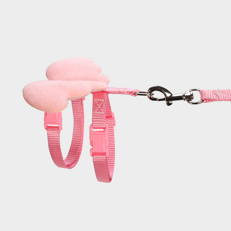 Harnaș pentru câini mici, 10 culori, lesă din nailon, frumusețe pentru cățeluș cu aripă de înger, ham rezistent la evadare pentru pisici, iepure, chihuahua pug