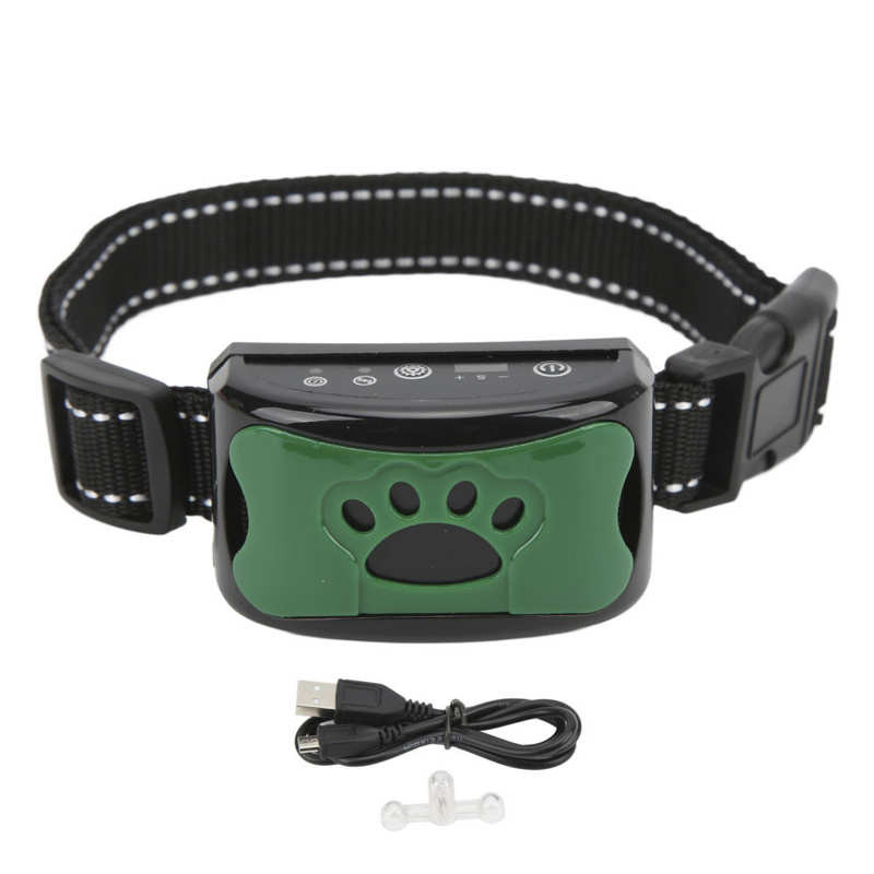 USB elektriline haukumisvibratsioon laetav koerte treeningkaelarihm haukumisvastane kaelarihm lemmikloomakoera haukumisvastane seade koerapeatus 