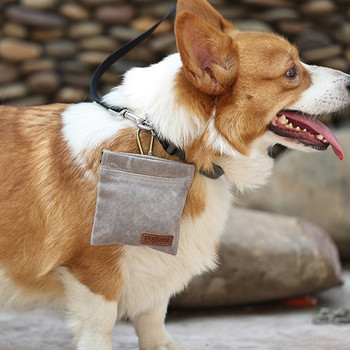 Φορητό τσαντάκι εκπαίδευσης σκύλου Υπαίθρια τσάντα περιποίησης σκύλου που φέρει τσάντα φαγητού πουγκί τσάντα φαγητού για κουτάβι σνακ αποθήκευσης τσάντα μέσης Προμήθειες για κατοικίδια