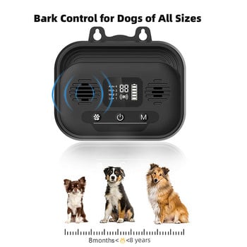 2021 Ново домашно куче, ефективно устройство против лай, регулируем LCD екран, ултразвуково средство за възпиране на лай, водоустойчиво обучение за домашни любимци до 15 метра