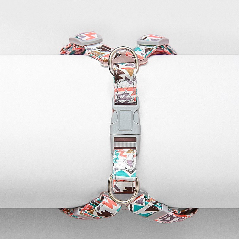 Set de hamuri fără tragere pentru câini, lesă în stil boem, cățeluș, pisicuță, vestă respirabilă, set de hamuri dintr-o bucată, accesorii noi de modă pentru câine