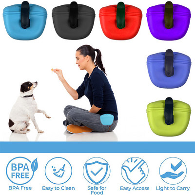 Portable Training Dogs Bag Pet Snack Waist Cat Treat Snack Bait Obedience Agility Outdoor Feed Storage Pocket For Pets Supplies