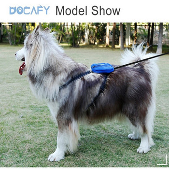 Φορητή τσάντα μέσης εκπαίδευσης σκύλων Docafy Dogs Obedience Agility Θήκη αποθήκευσης ζωοτροφών σε εξωτερικό χώρο Θήκη Food Reward Τσάντα μέσης με λουρί