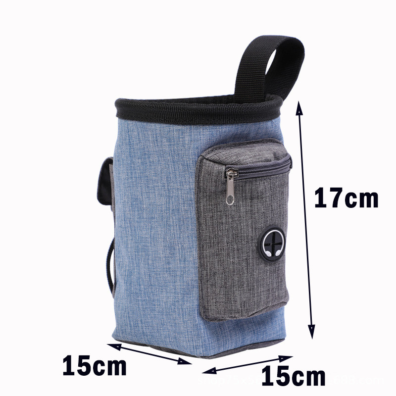 1PC Torbica za poslastice za kućne ljubimce za vanjske prijenosne torbe za dresuru pasa Spremnik za hranu Puppy Snack Nagradna torbica oko struka 15x15x17cm