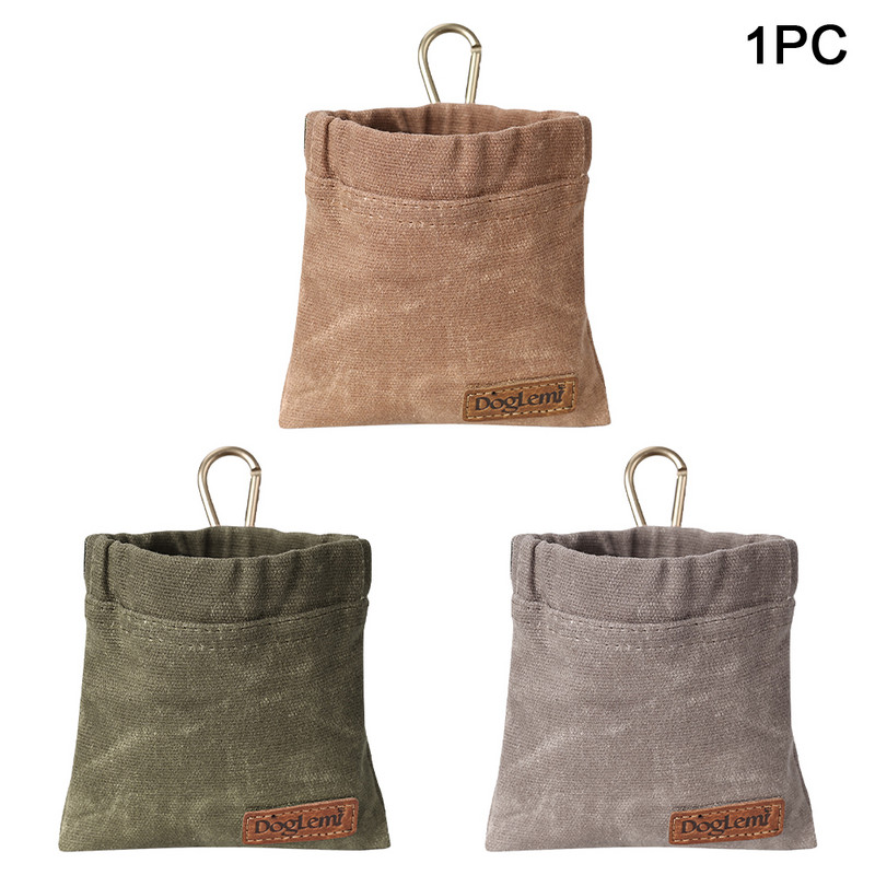 Obedience mājdzīvnieku kārumu soma ar karabīni poliestera brīvroku vidukļa komplekts āra pastaigu barošana barība balva Ūdensizturīgs, viegli tīrāms