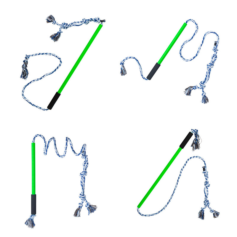 Flirto lazdelė šunims Interaktyvi flirtuojanti naminių gyvūnėlių lazdelė Flirto lazdelė šunims Virvės traukimo ir lauko mankšta Ištraukiama šuniuko lazdelės virvė