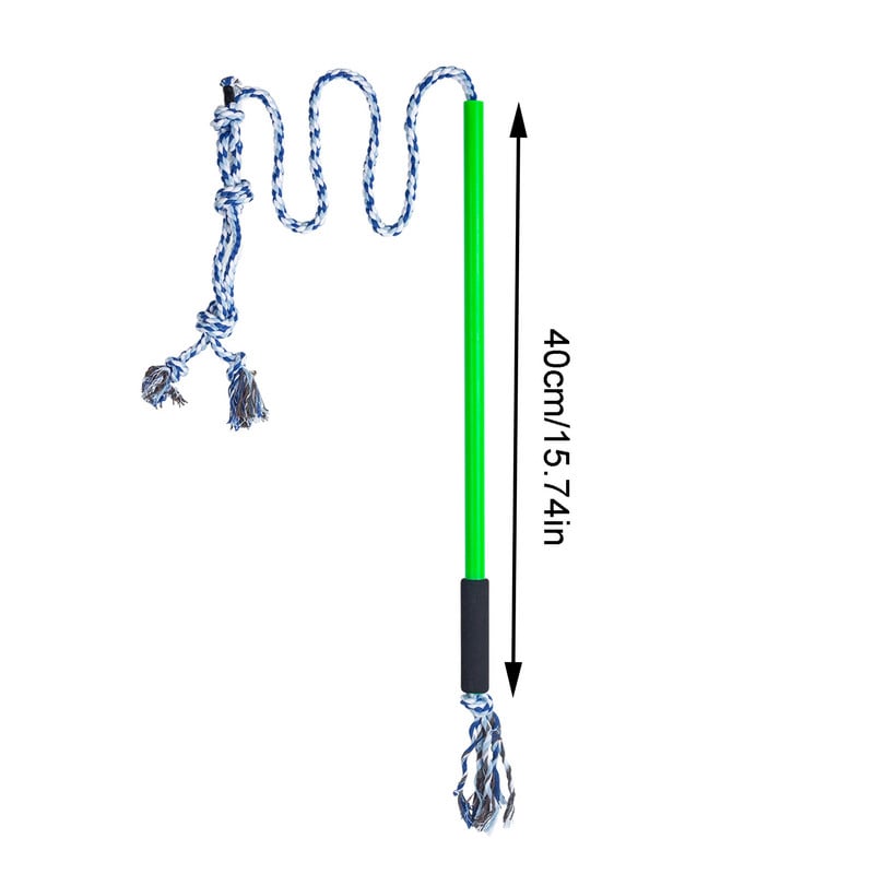 Flirto lazdelė šunims Interaktyvi flirtuojanti naminių gyvūnėlių lazdelė Flirto lazdelė šunims Virvės traukimo ir lauko mankšta Ištraukiama šuniuko lazdelės virvė