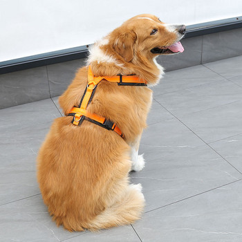 Εξάρτημα σκύλου για μεσαίου μεγέθους σκύλους Χωρίς έλξη Ρυθμιζόμενο λουρί για κατοικίδια Ανακλαστική εκπαίδευση εργασίας Εύκολος έλεγχος Προμήθειες γιλέκου για κατοικίδια
