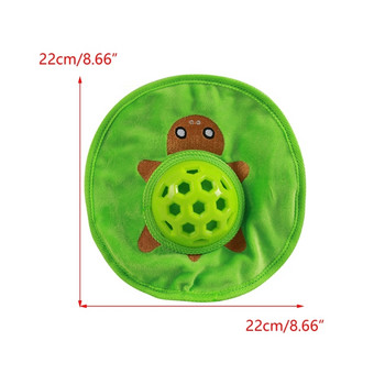 Pet Flying Disc Squeak Toy Dog Slow Feeder Pad Interactive Sniff Mats Dog Food Dispenser Toy Soft Disc Feeder for Doggy