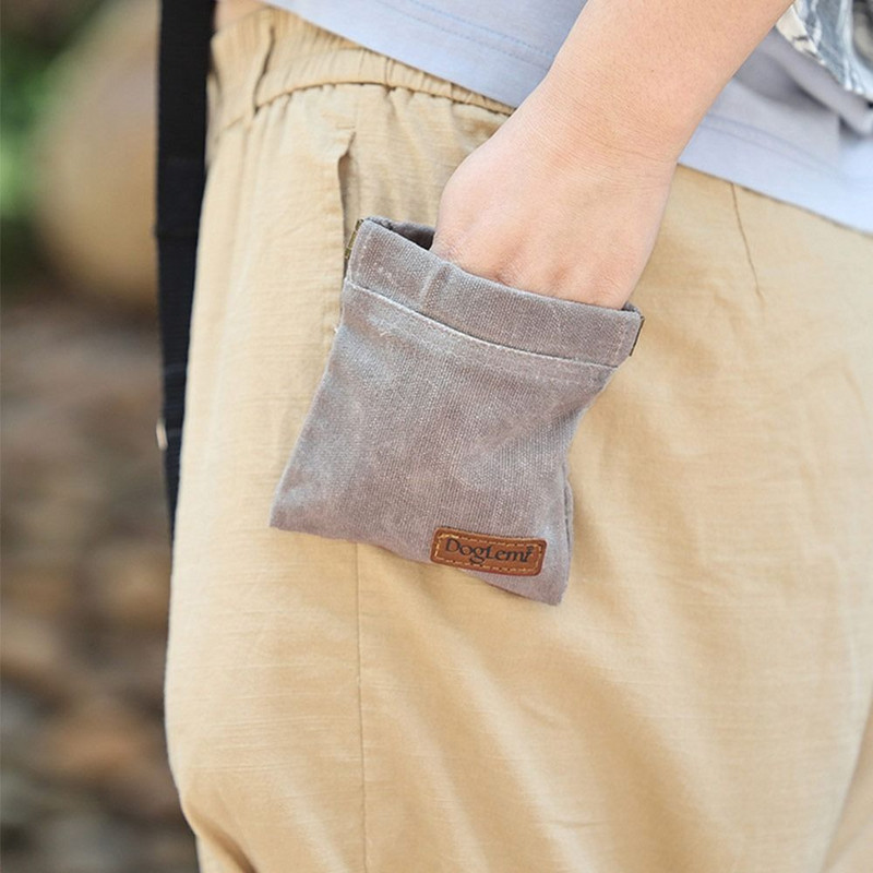 Matkakutsika reisimine Toidu hoiuruum õues suupistekott Lemmiklooma taskukott Koolitus maiuspalakott Suupistete rahakott