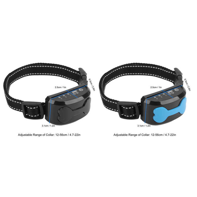 Vodootporna punjiva ogrlica za obuku pasa koji laje s LED indikatorom za ogrlicu za obuku pasa u zatvorenom prostoru