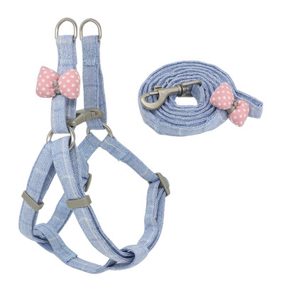 Povodac za pse Povodac Set ogrlica Podesiva mekana simpatična mašna Povodac za pse za male srednje kućne ljubimce Povodac za hodanje na otvorenom Potrepštine za kućne ljubimce