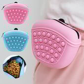 Kaasaskantav lemmikloomade suupistekott Silikoonist sööda hoiukotike Koerte koolitus maiuspala koerte kuulekus õues toidupreemia Tõmblukuga vöökotid