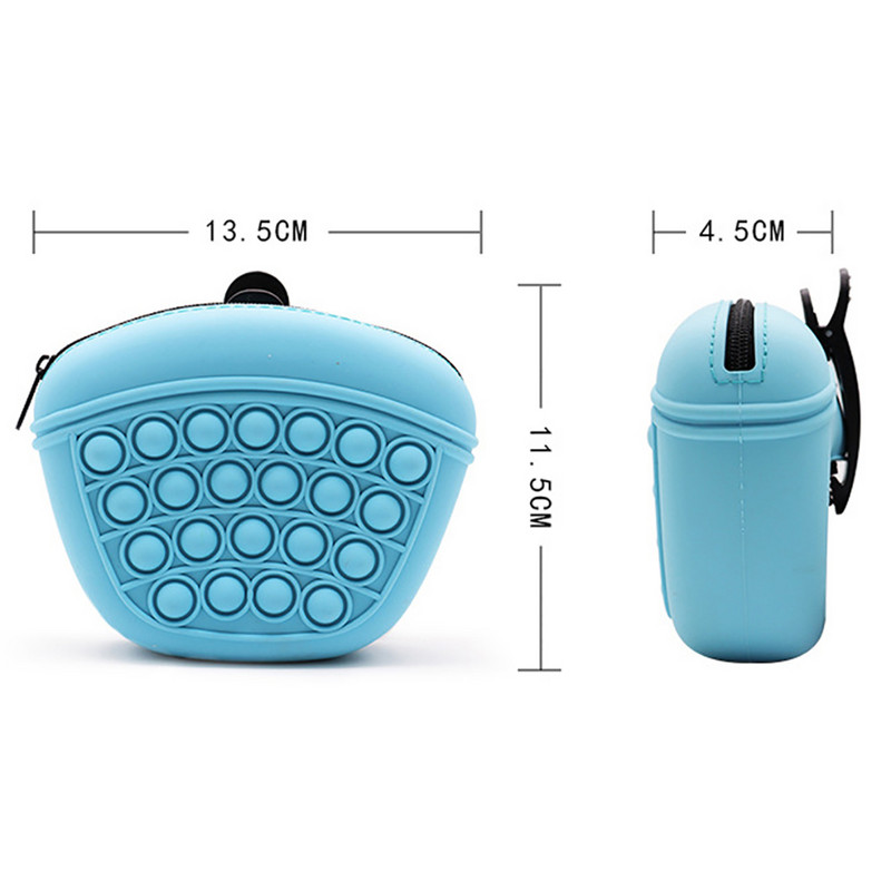 Kaasaskantav lemmikloomade suupistekott Silikoonist sööda hoiukotike Koerte koolitus maiuspala koerte kuulekus õues toidupreemia Tõmblukuga vöökotid