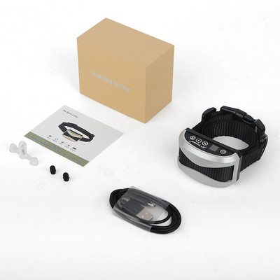 Електронен шоков нашийник против лай на кучета със звуков сигнал и вибрация Акумулаторни нашийници за кучета, устойчиви на дъжд, спиращи лая