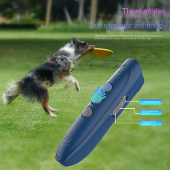 Dog Repeller Repellents Electric Anti-bark Trainer Dog Trainer Ultrasonic Bark Stop with Ultrasound USB Recharge Flashlight