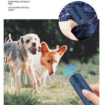 Dog Repeller Repellents Electric Anti-bark Trainer Dog Trainer Ultrasonic Bark Stop with Ultrasound USB Recharge Flashlight