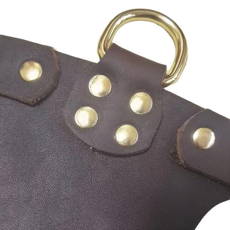 Γνήσιο δέρμα Big λουριά σκύλου Καφέ κολάρο σκύλου με ανθεκτικό δερμάτινο γιλέκο για μεσαίου μεγέθους αξεσουάρ για κατοικίδια