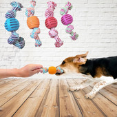 Jucării de frânghie pentru câini rezistente la mușcături Jocuri interactive distractive Jucării de mestecat pentru câini pentru curățarea dinților pentru animale de companie Accesorii noutate