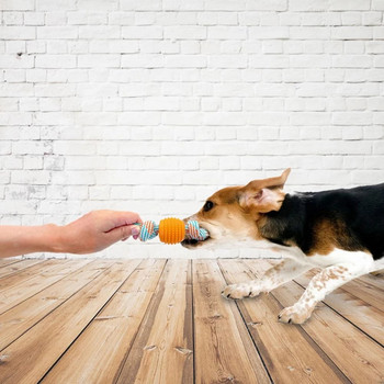 Устойчиви на ухапване играчки за въжета за кучета Забавни интерактивни игри Играчки за дъвчене на кучета за кучета Почистване на зъби Стоки за домашни любимци Новост Аксесоари