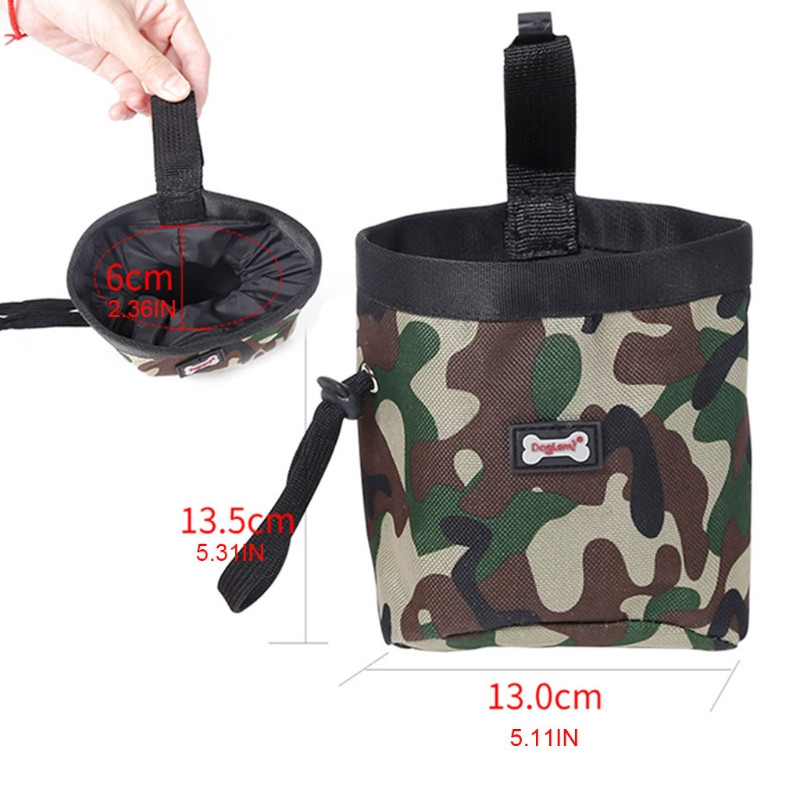 Geantă portabilă multifuncțională cu tratare pentru câini.