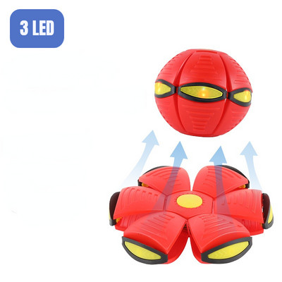 Vaikų plokščio metimo disko kamuoliukai, skraidantys NSO stebuklingi kamuoliukai su lengvu žaislu Vaiko lauko sodas paplūdimio žaidimas Sporto kamuoliai Interaktyvus žaislas