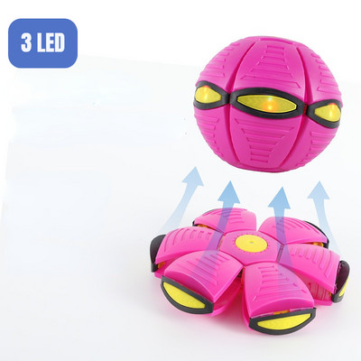 Vaikų plokščio metimo disko kamuoliukai, skraidantys NSO stebuklingi kamuoliukai su lengvu žaislu Vaiko lauko sodas paplūdimio žaidimas Sporto kamuoliai Interaktyvus žaislas