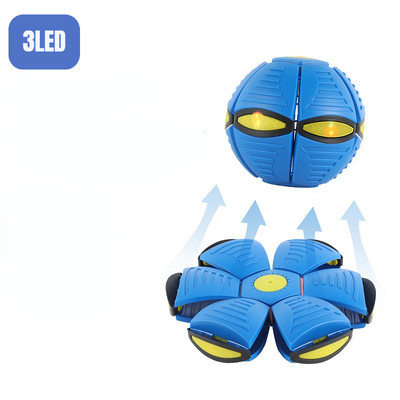 Vaikų plokščio metimo disko kamuoliukai, skraidantys NSO stebuklingi kamuoliukai su lengvu žaislu Vaiko lauko sodas paplūdimio žaidimas Sporto kamuoliai Interaktyvus žaislas