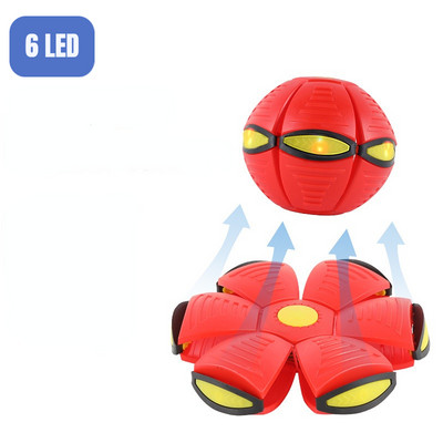 Vaikų plokščio metimo disko kamuoliukai, skraidantys NSO stebuklingi kamuoliukai su lengvu žaislu Vaiko lauko sodas paplūdimio žaidimas Sporto kamuoliai Interaktyvus žaislas