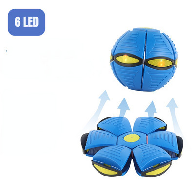 Vaikų plokščio metimo disko kamuoliukai, skraidantys NSO stebuklingi kamuoliukai su lengvu žaislu Vaiko lauko sodas paplūdimio žaidimas Sporto kamuoliai Interaktyvus žaislas