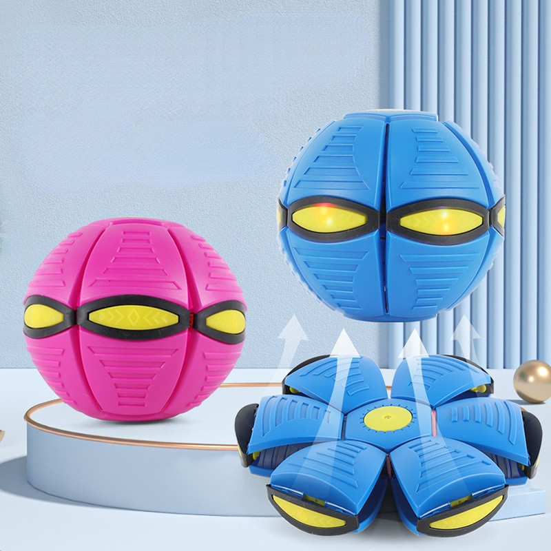 Vaikų plokščio metimo disko kamuoliukai, skraidantys NSO stebuklingi kamuoliukai su lengvu žaislu Vaiko lauko sodas paplūdimio žaidimas Sporto kamuoliai Interaktyvus žaislas