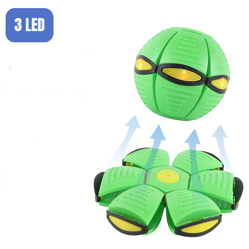 Vaikų plokščio metimo disko kamuoliukai, skraidantys NSO stebuklingi kamuoliukai su lengvu žaislu Vaiko lauko sodas paplūdimio žaidimas Sporto kamuoliai Interaktyvus žaislas