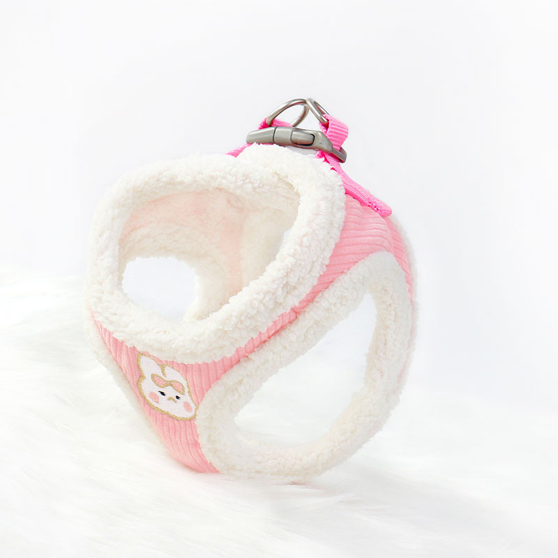 Set de lesă pentru ham pentru câini de talie mică, reglabil pentru menținerea caldă pentru cățeluș, pisică, ham, vestă, buldog francez, pug, lesă de plimbare în aer liber