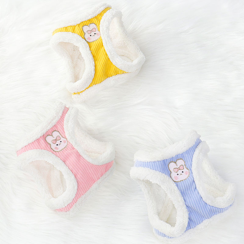 Set de lesă pentru ham pentru câini de talie mică, reglabil pentru menținerea caldă pentru cățeluș, pisică, ham, vestă, buldog francez, pug, lesă de plimbare în aer liber