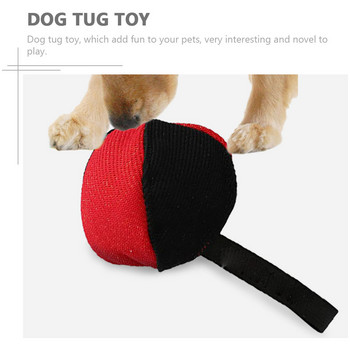 Bite Tug Burlap Training Bite Bag Puppy Training Molar Interactive Rope for Medium Large Dogs Aggressive Chewers