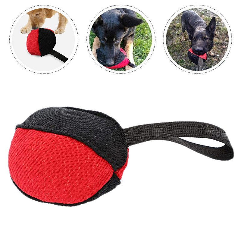 Bite Tug Burlap Training Bite Bag Puppy Training Molar Interactive Rope for Medium Large Dogs Aggressive Chewers