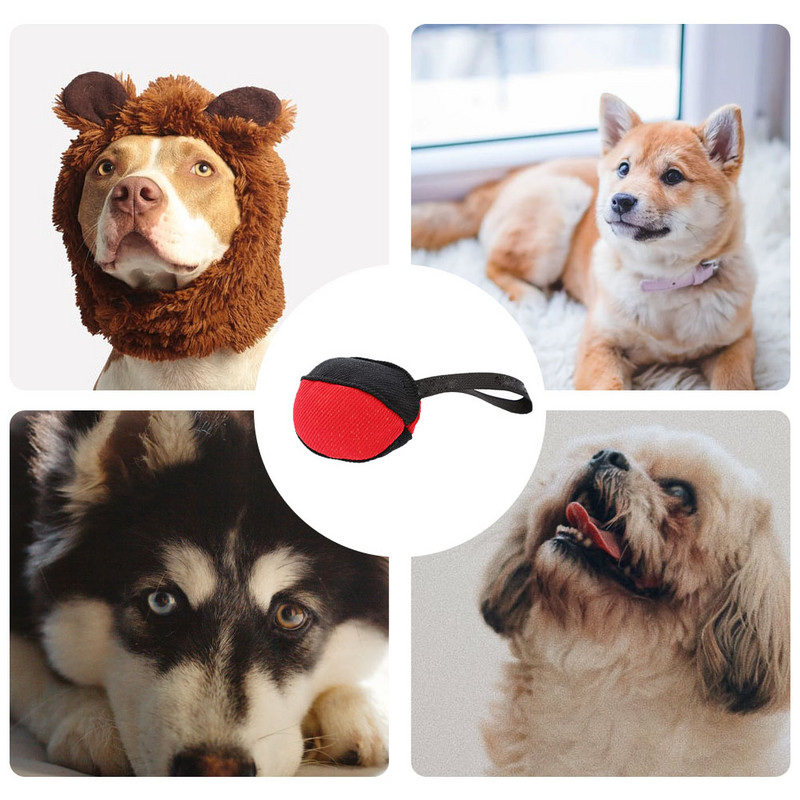 Bite Tug Burlap Training Bite Bag Puppy Training Molar Interactive Rope for Medium Large Dogs Aggressive Chewers