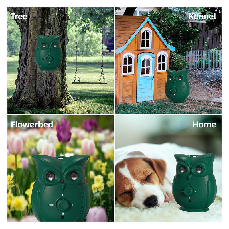 Πώμα υπερήχων Bark Dog Repeller Owl Shape Εκπαίδευση κατοικίδιων Stop Barking Αντιθορυβικό πώμα συσκευής Αποτρεπτικά εργαλεία Προμήθειες για κατοικίδια