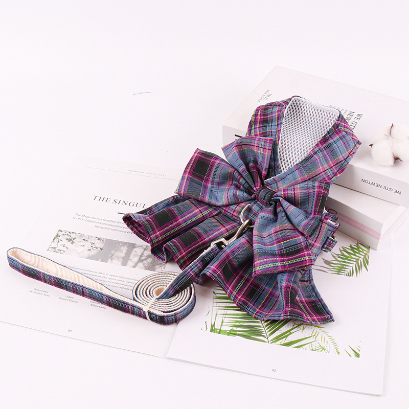 No Pull Plaid Koerarakmed Kleit hingav reguleeritav lemmikloomarihm koeravesti kiirvabastusega ID kohandatud plaastriga õuekoerte tarvikud