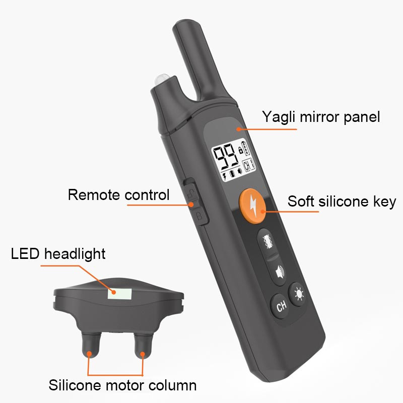 800m Vodootporna ogrlica za dresuru pasa Ogrlica za pse s daljinskim upravljanjem za kućne ljubimce s šokom protiv lajanja, zvukom vibracija Električni šok za pse
