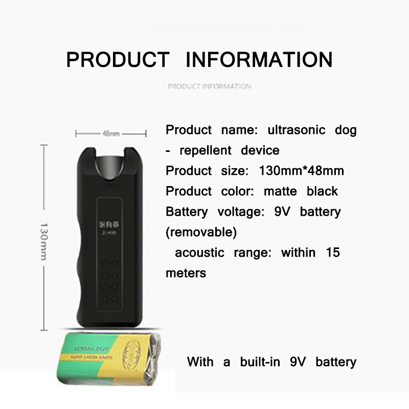Multifunktsionaalne ultraheli haukumisvastane treener Lemmiklooma koera haukumisvastane treener Õrn haukumisvastane jälitaja Suure võimsusega LED-taskulambiga lemmikloomatooted