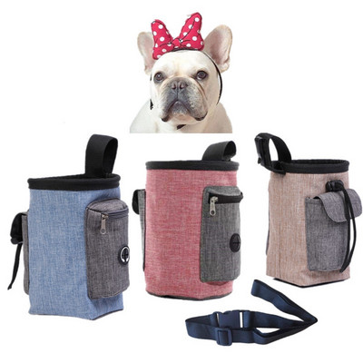 Преносима чанта за лакомства за кучета Външна торбичка за лакомства за кучета за тренировка Чанта за хранене Голям капацитет Дресьор за домашни любимци Чанта за кръста Кучешки консумативи