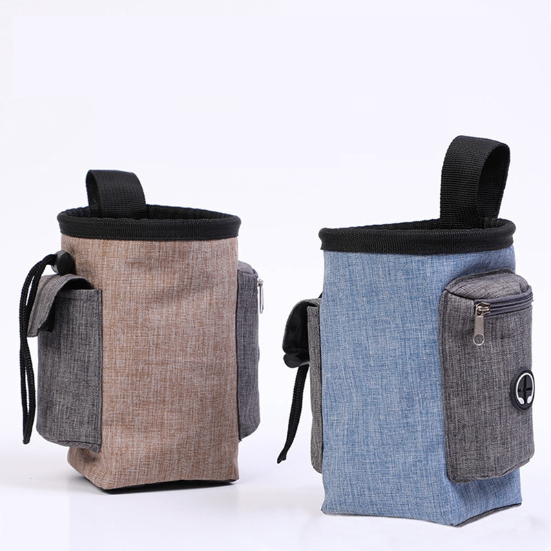 Nešiojamas šunų skanėstų krepšys Lauko šunų skanėstų maišelis dresavimui Didelės talpos naminių gyvūnėlių dresuotojo juosmens krepšys šunų reikmenys